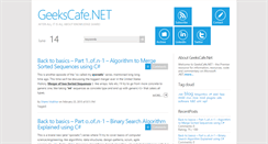 Desktop Screenshot of geekscafe.net